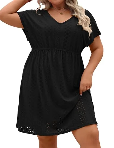 Swim Cover-Up, Black