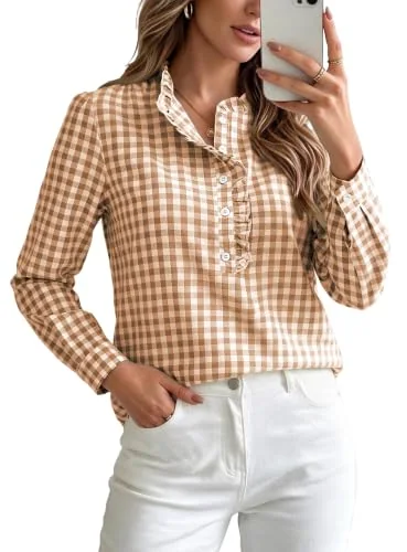 Top V, Plaid Caramel