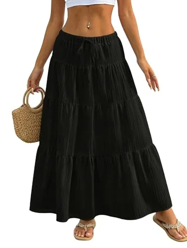 Midi Skirt, Black