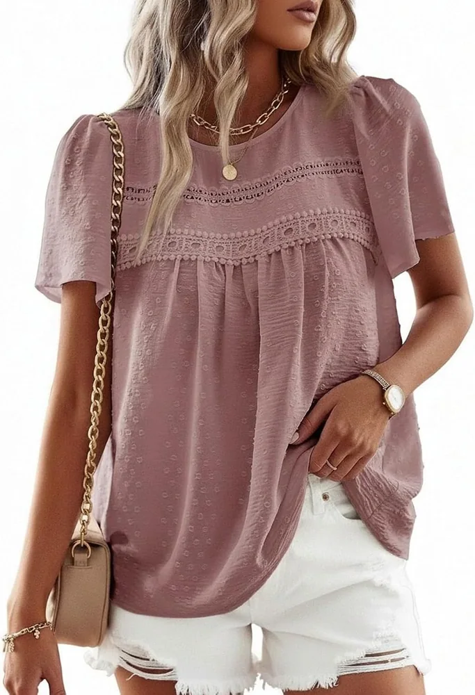 Crew Neck Top III, Pink
