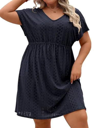 Swim Cover-Up, Navy Blue