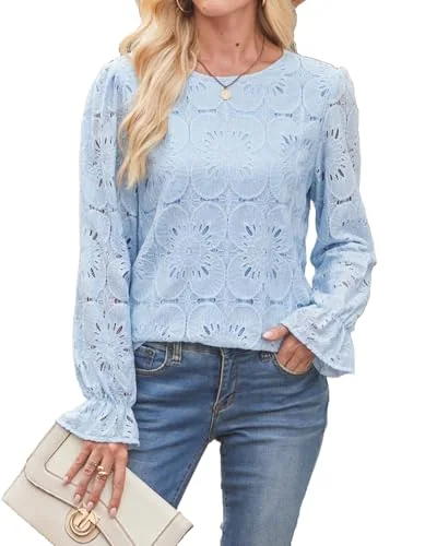 Long-Sleeve Top VIII, Blue