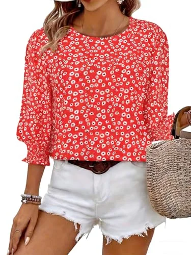Crew Neck Top IV, Red