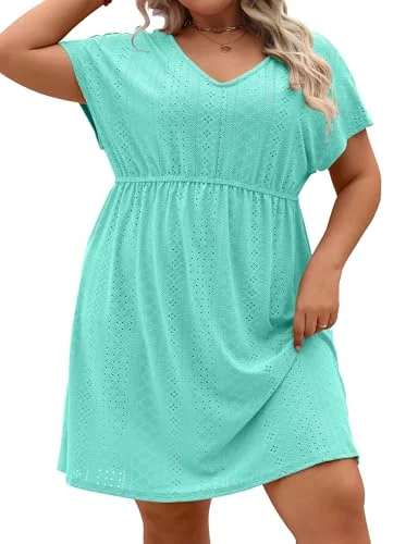 Swim Cover-Up, Blue Green