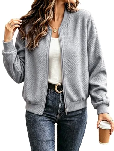 Bomber Jacket, Grey