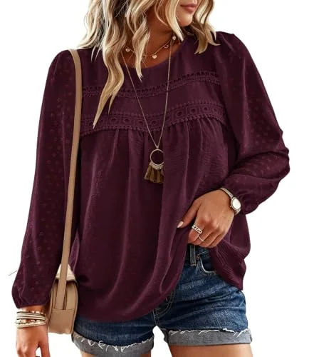 Round Neck Top II, Mulberry