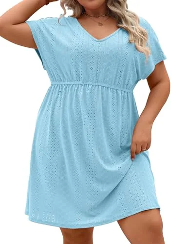 Swim Cover-Up, Light Blue